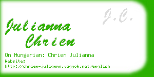 julianna chrien business card